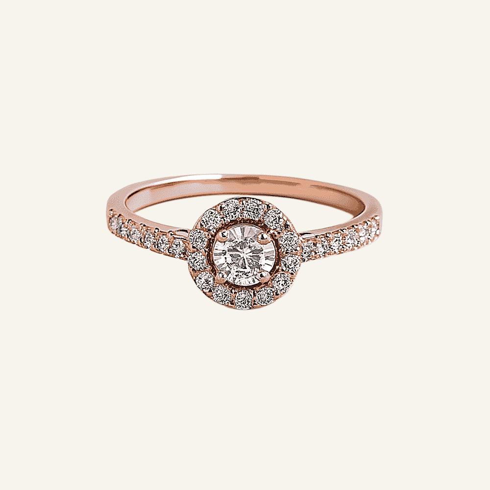18k Gold Diamond Solitaire Ring - Image 1